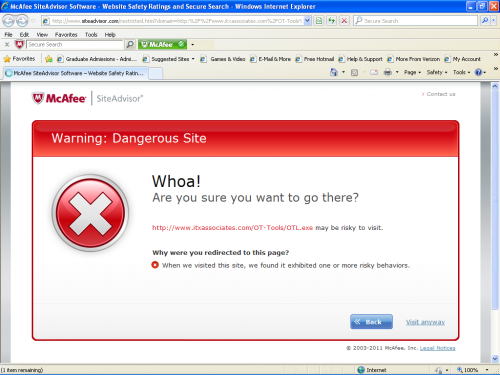 McAfee_Warning_Message_For_Alternate_OTL_Link.PNG